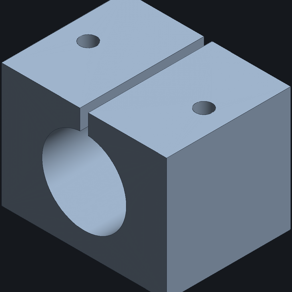 GPT-5.6 Luna's Tube clamp, iso view