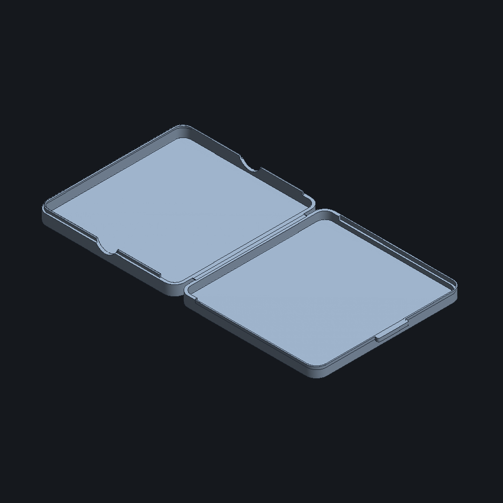 Gemini 3.8 Flash's Clamshell cover, iso view