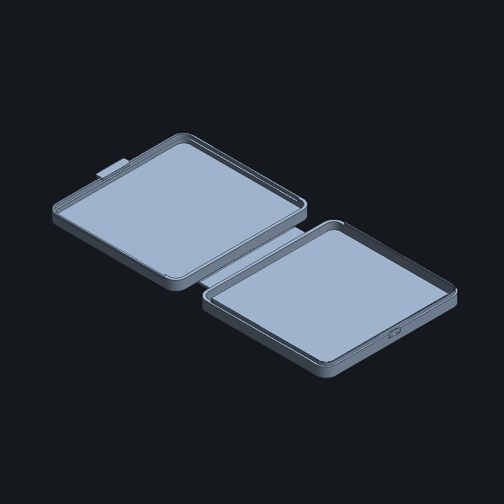 Gemini 3.8 Flash's Clamshell cover, iso view