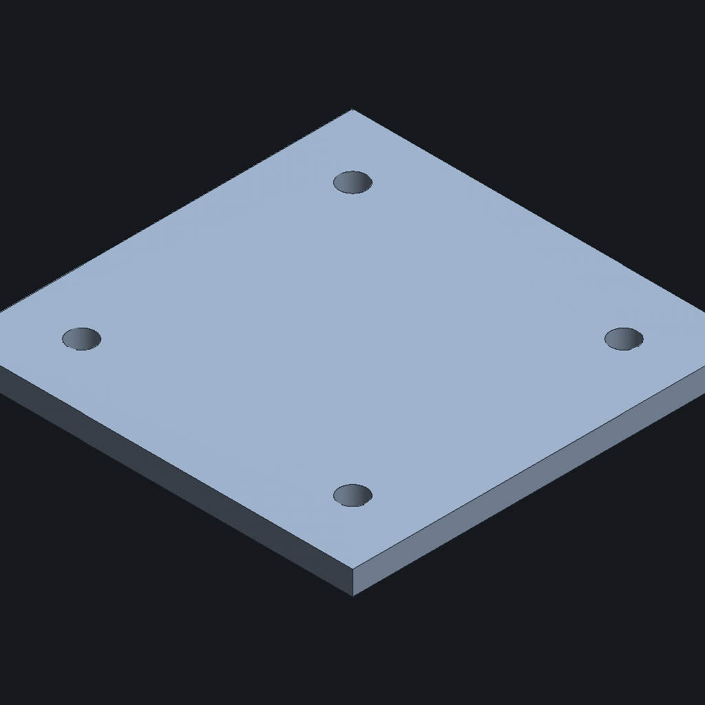 GPT-6 Astra's M3 clearance plate, iso view