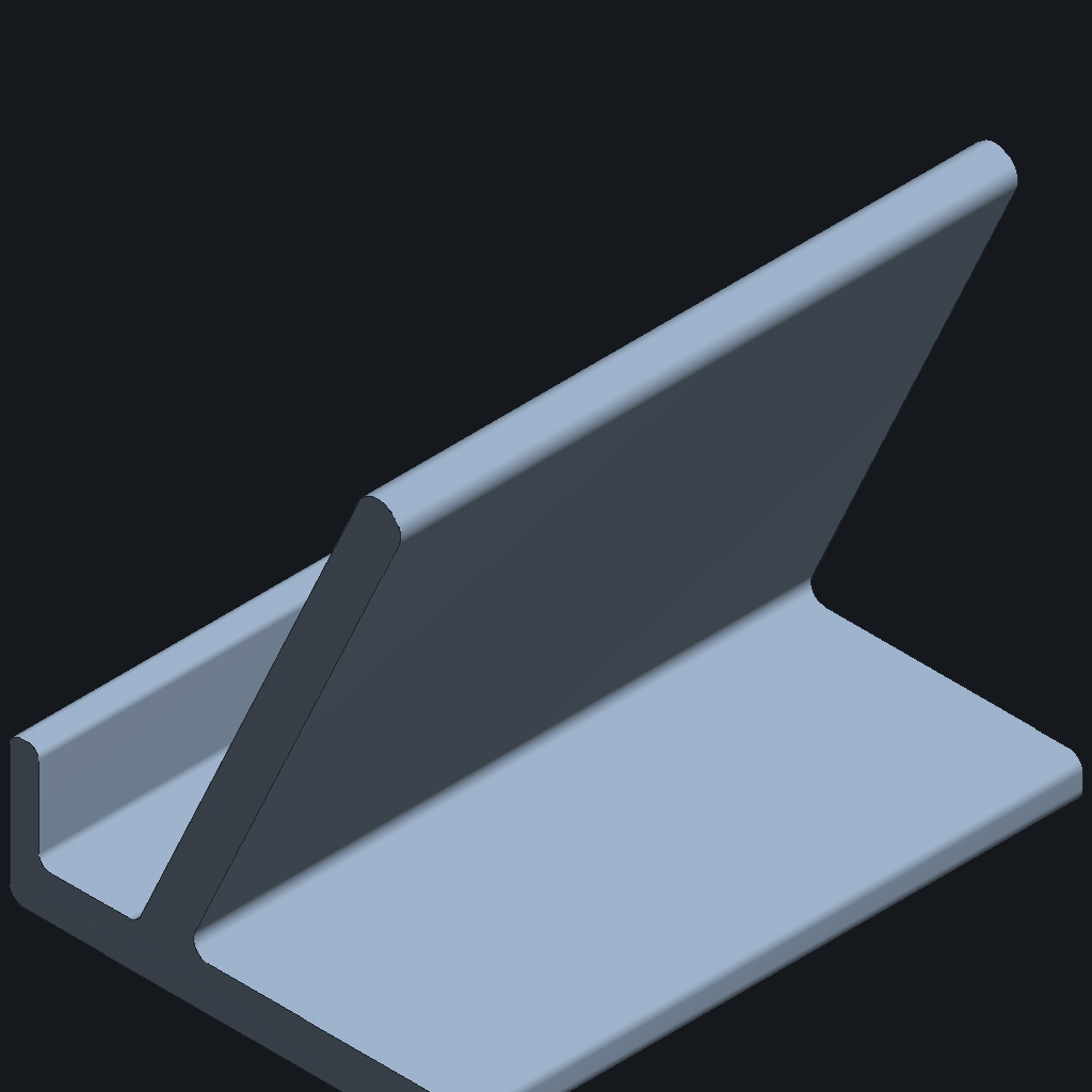 Opus 5's Phone stand, iso view