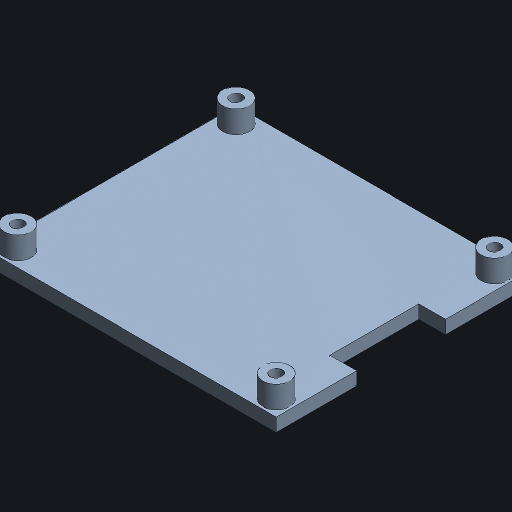 Opus 5's Rpi4 tray, iso view