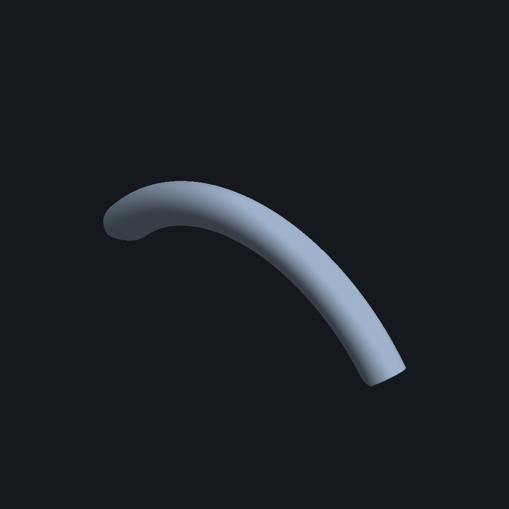 Opus 5's Swept handle, iso view