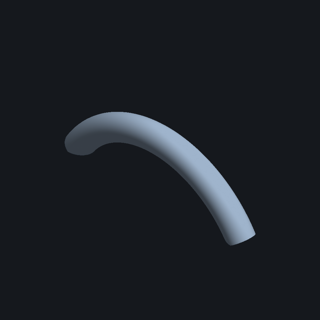 Opus 5's Swept handle, iso view