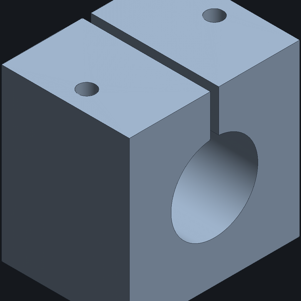 Fable 5.1's Tube clamp, iso view
