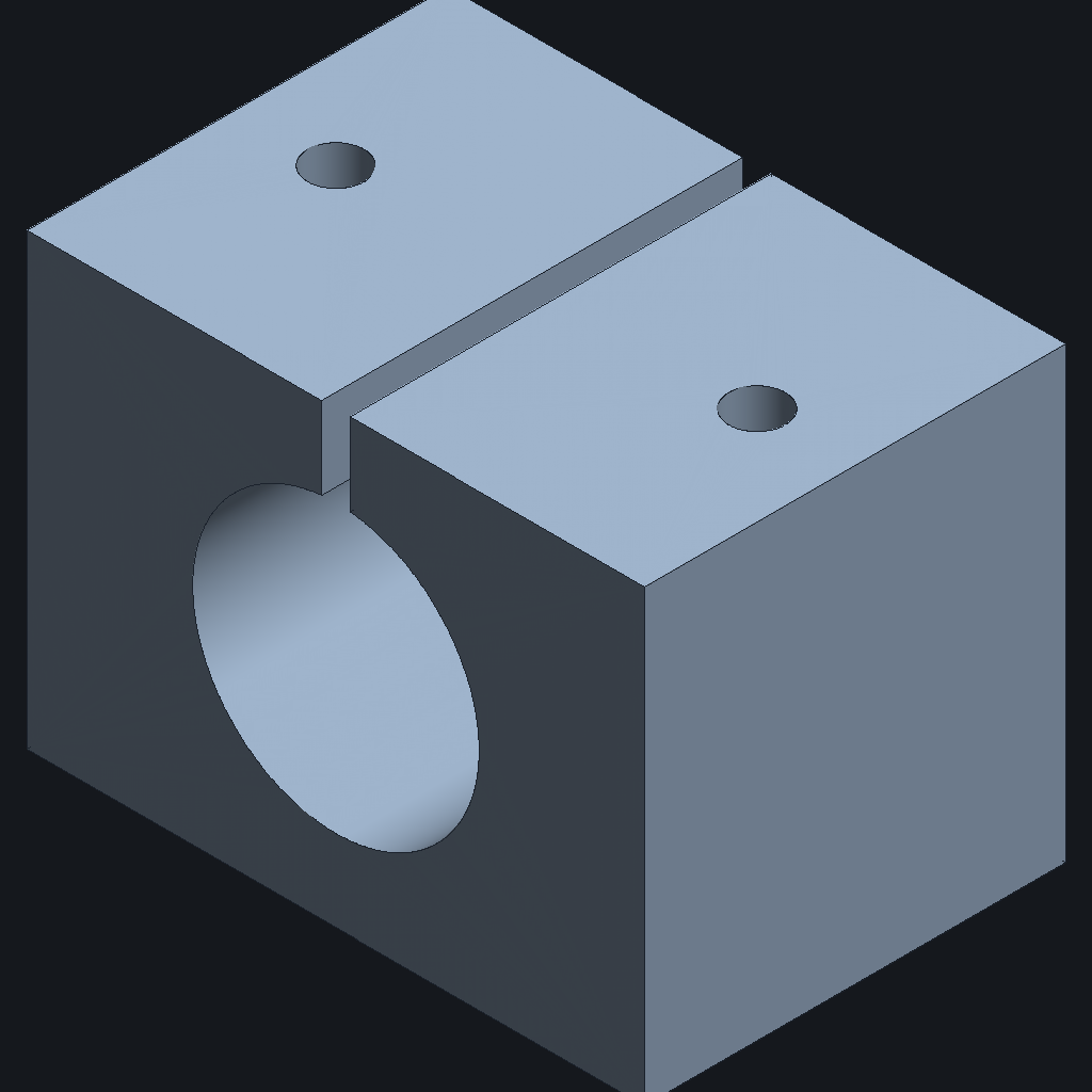 GPT-5.6 Sol's Tube clamp, iso view