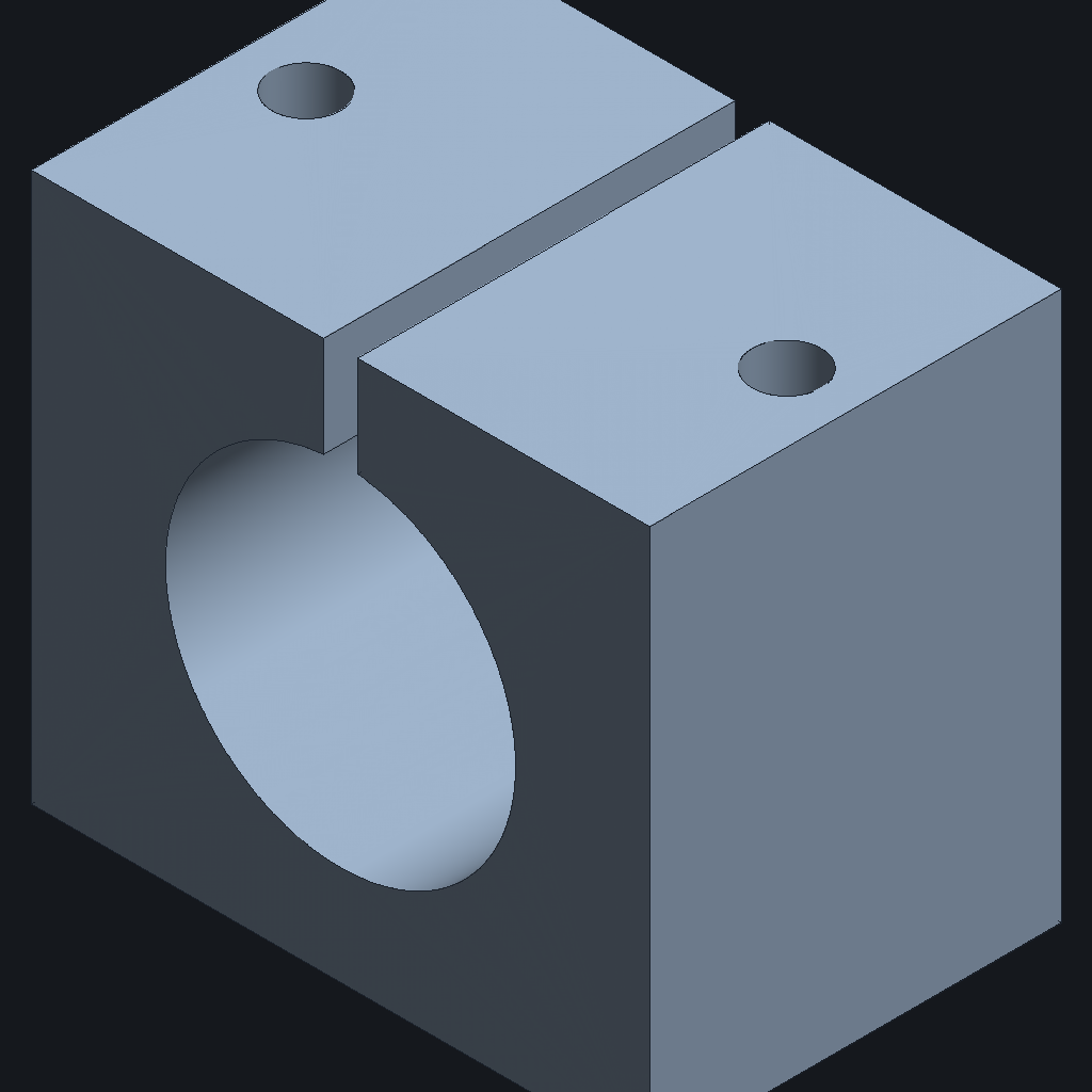 GPT-6 Astra's Tube clamp, iso view