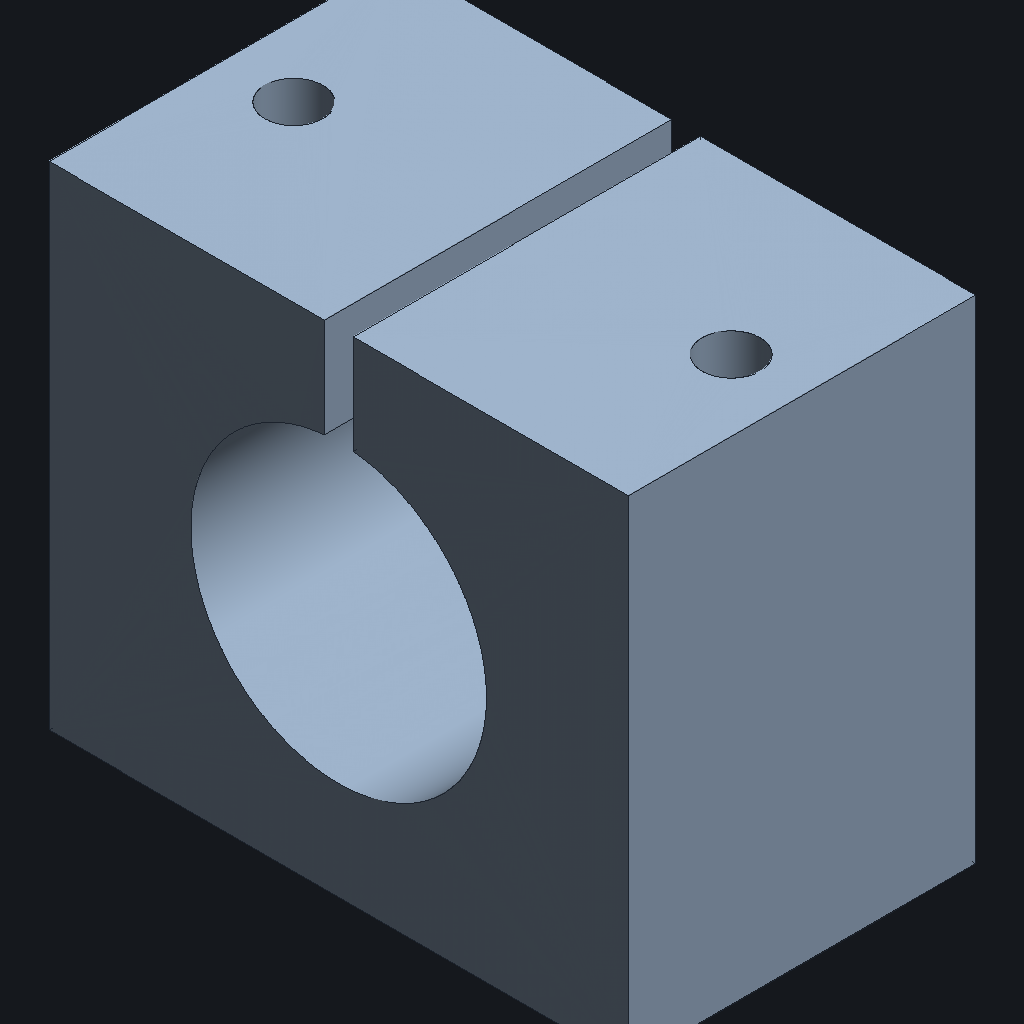 GPT-6 Astra's Tube clamp, iso view