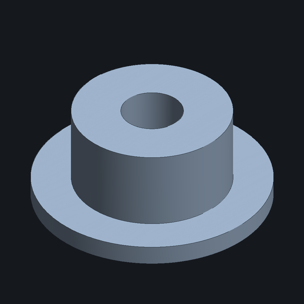 Fable 5.1's Spacer flange, iso view