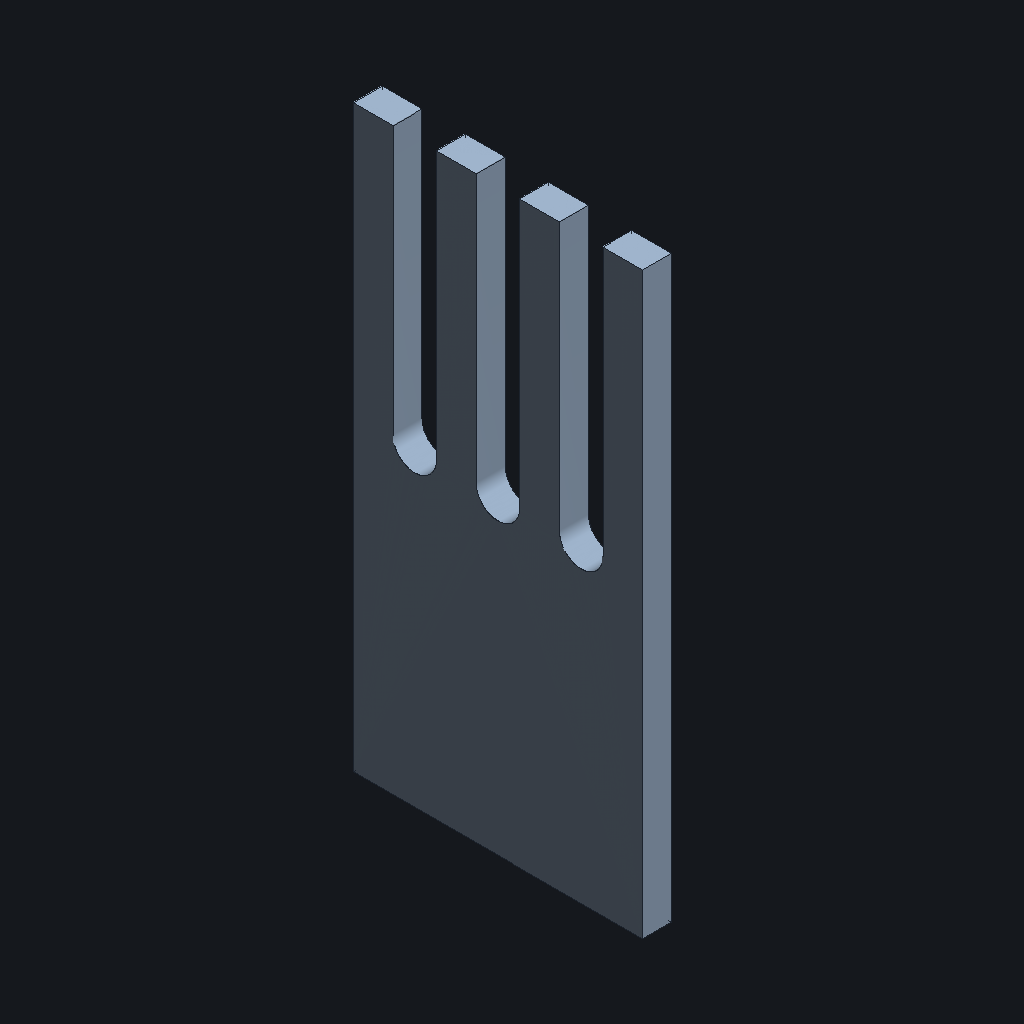 Kimi K3 Fast's Drawer divider, iso view