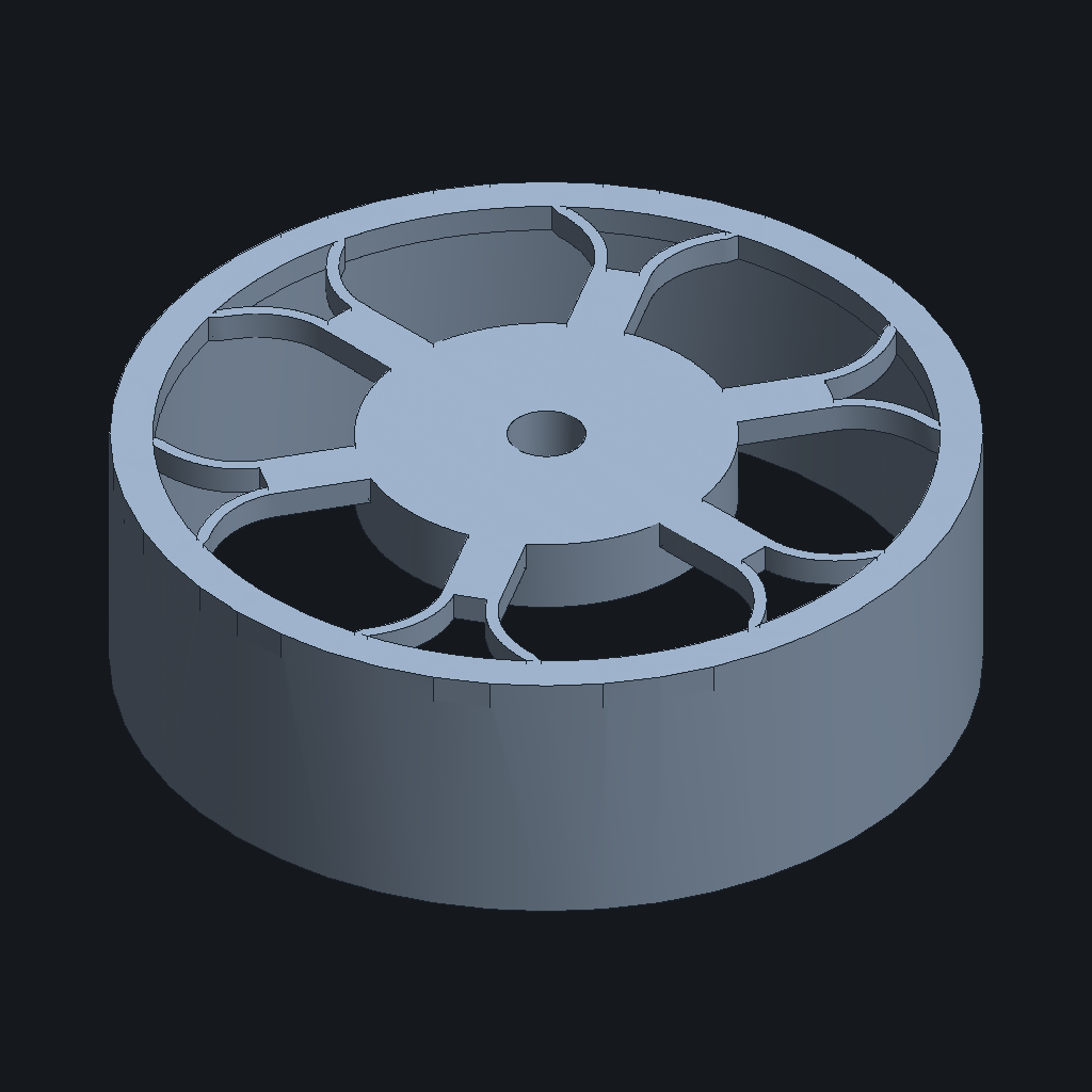 DeepSeek V4.1 Flash's Photo motor bell, iso view