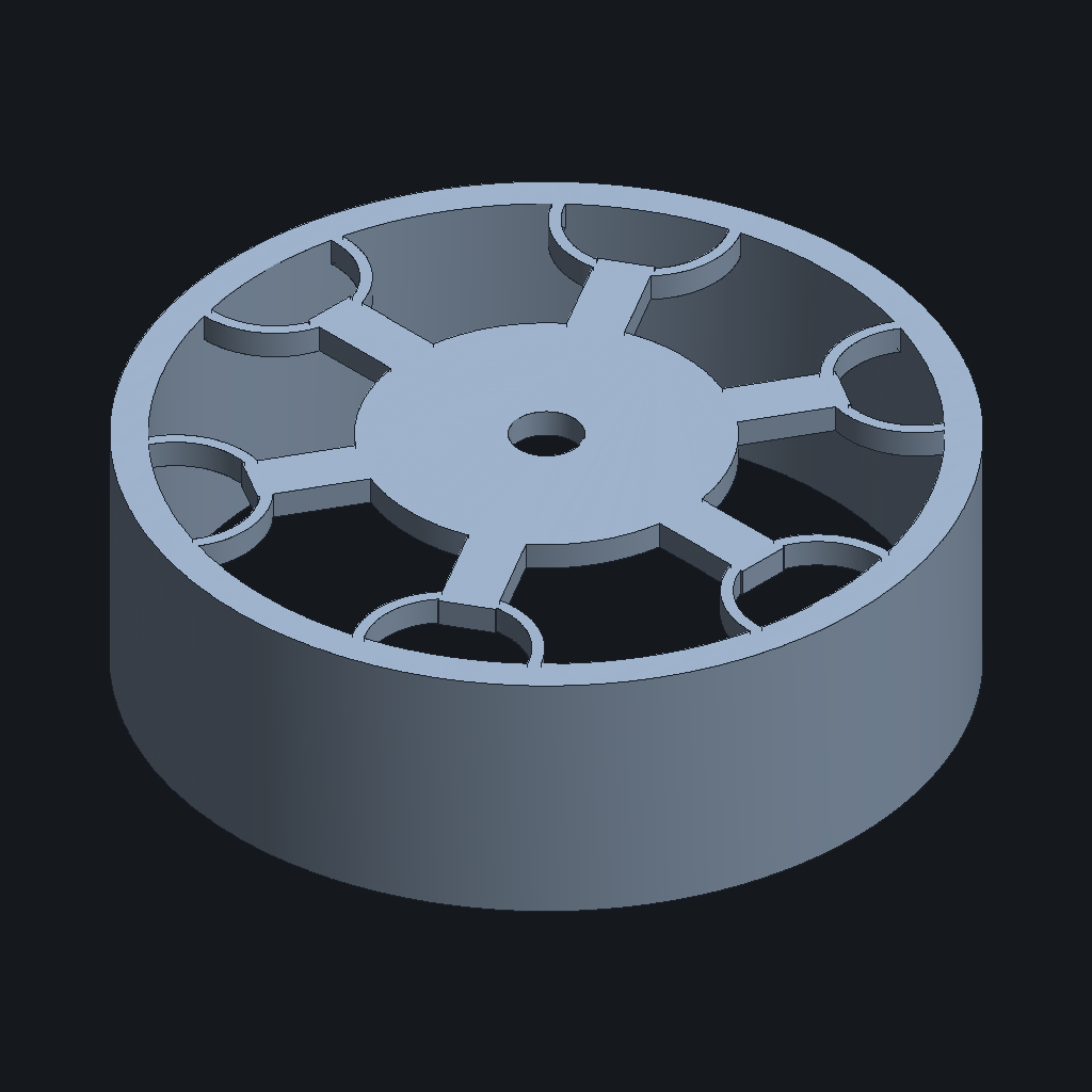 DeepSeek V4.1 Flash's Photo motor bell, iso view