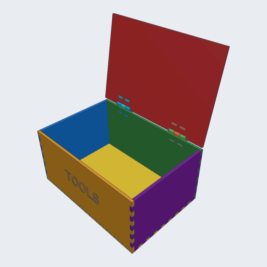 GPT-6.1 Sol's Laser box printed hinges, iso view