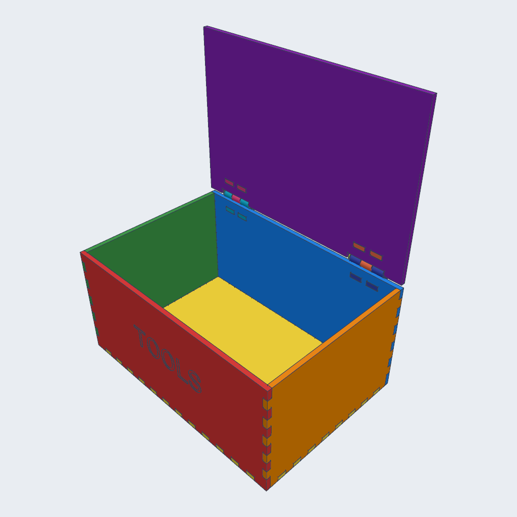 GPT-6.1 Sol's Laser box printed hinges, iso view