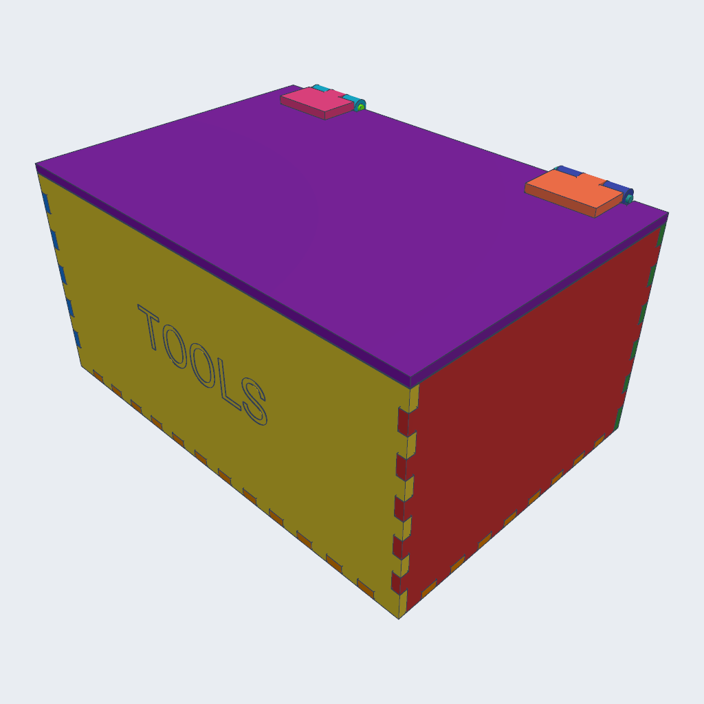 GPT-6.1 Sol's Laser box printed hinges, iso view