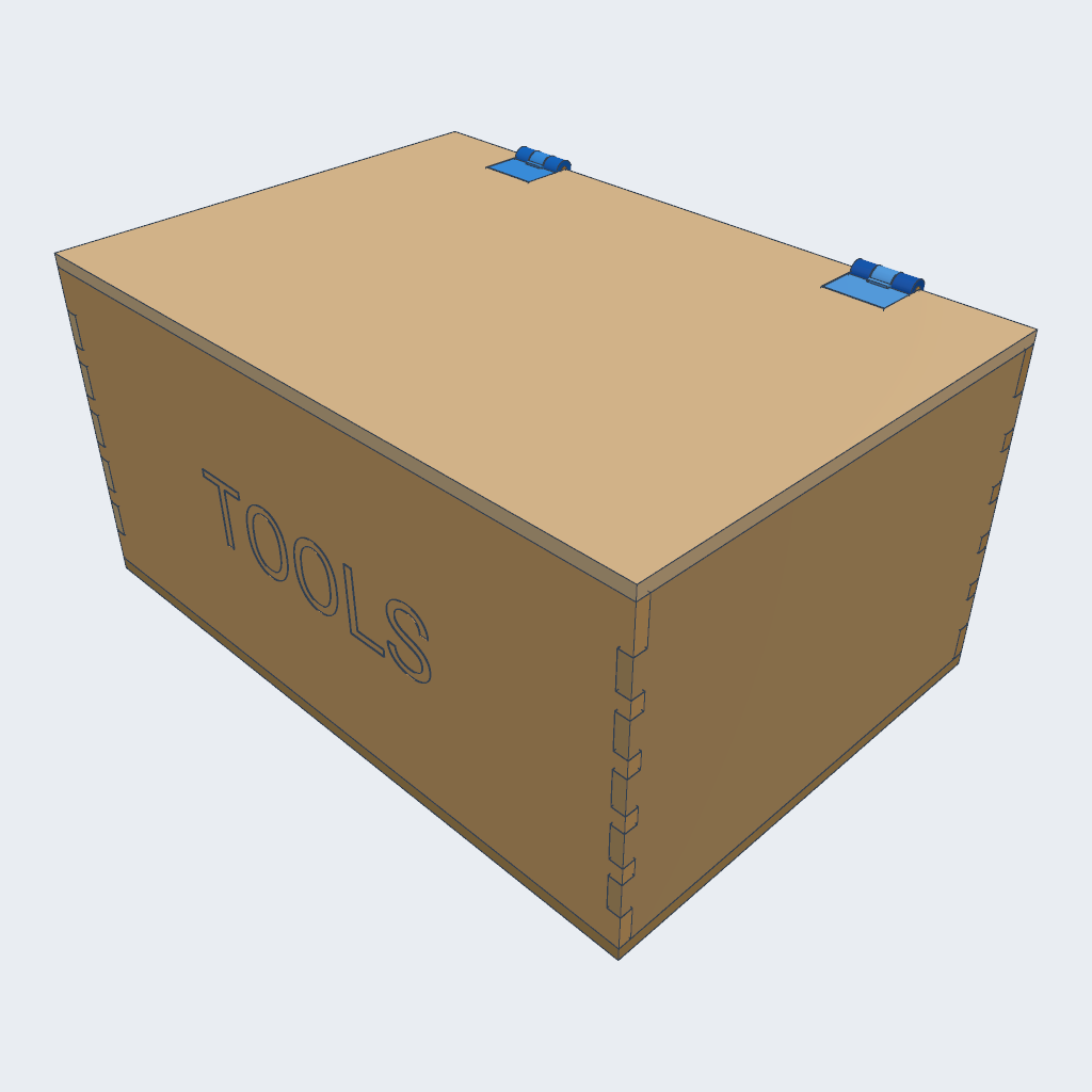 GPT-6 Sol's Laser box printed hinges, iso view