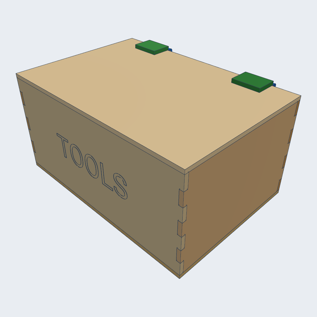 GPT-6 Sol's Laser box printed hinges, iso view
