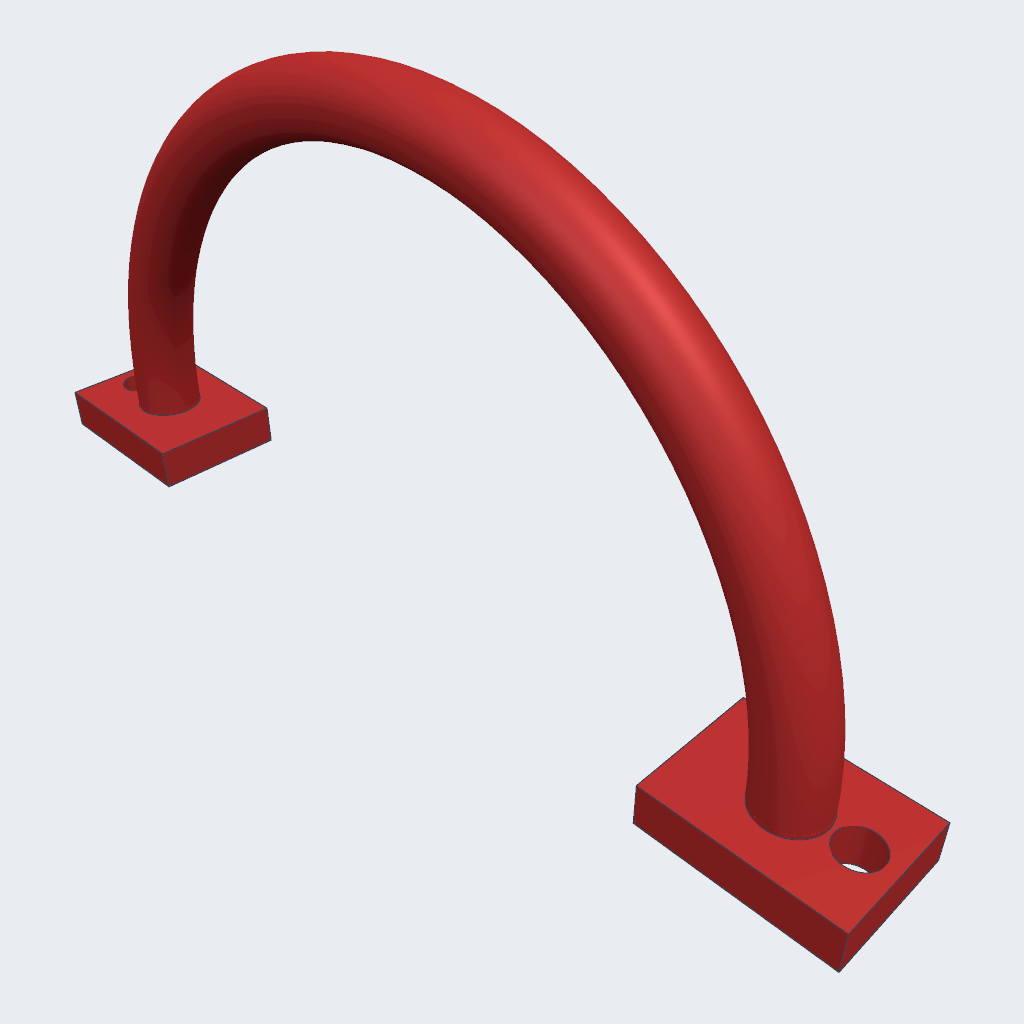 Sonnet 5.5's Mesh rebuild blender handle, iso view