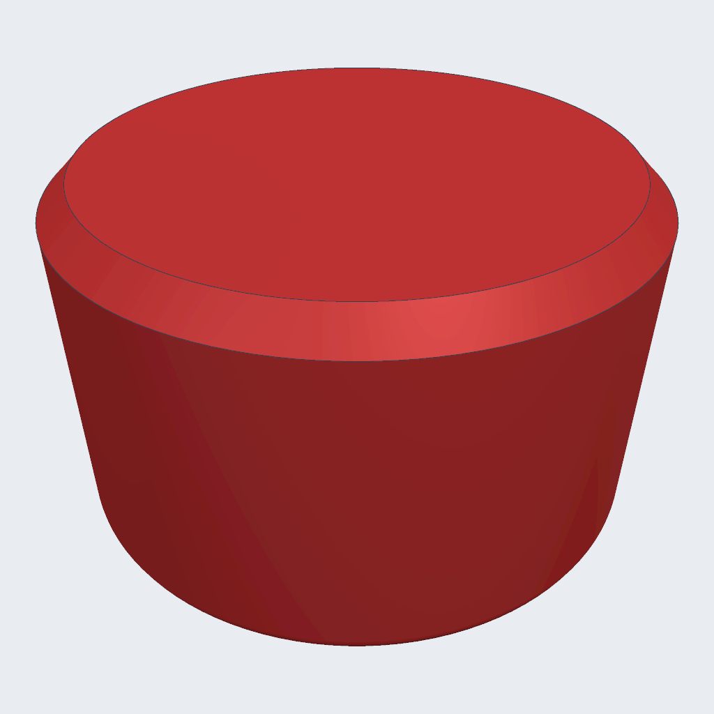 Sonnet 5.5's Mesh rebuild freecad knob, iso view