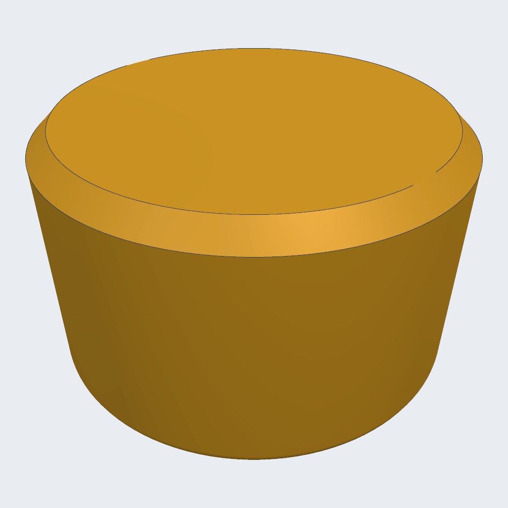 GPT-6.1 Sol's Mesh rebuild freecad knob, iso view