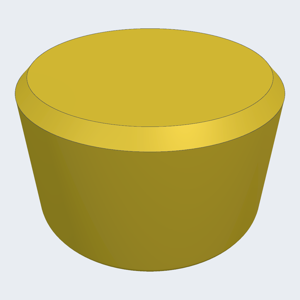 GPT-6.1 Sol's Mesh rebuild freecad knob, iso view