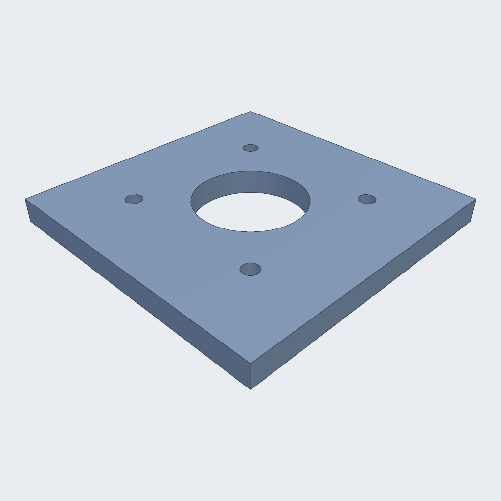 GPT-6.1 Sol's Nema17 face mount, iso view