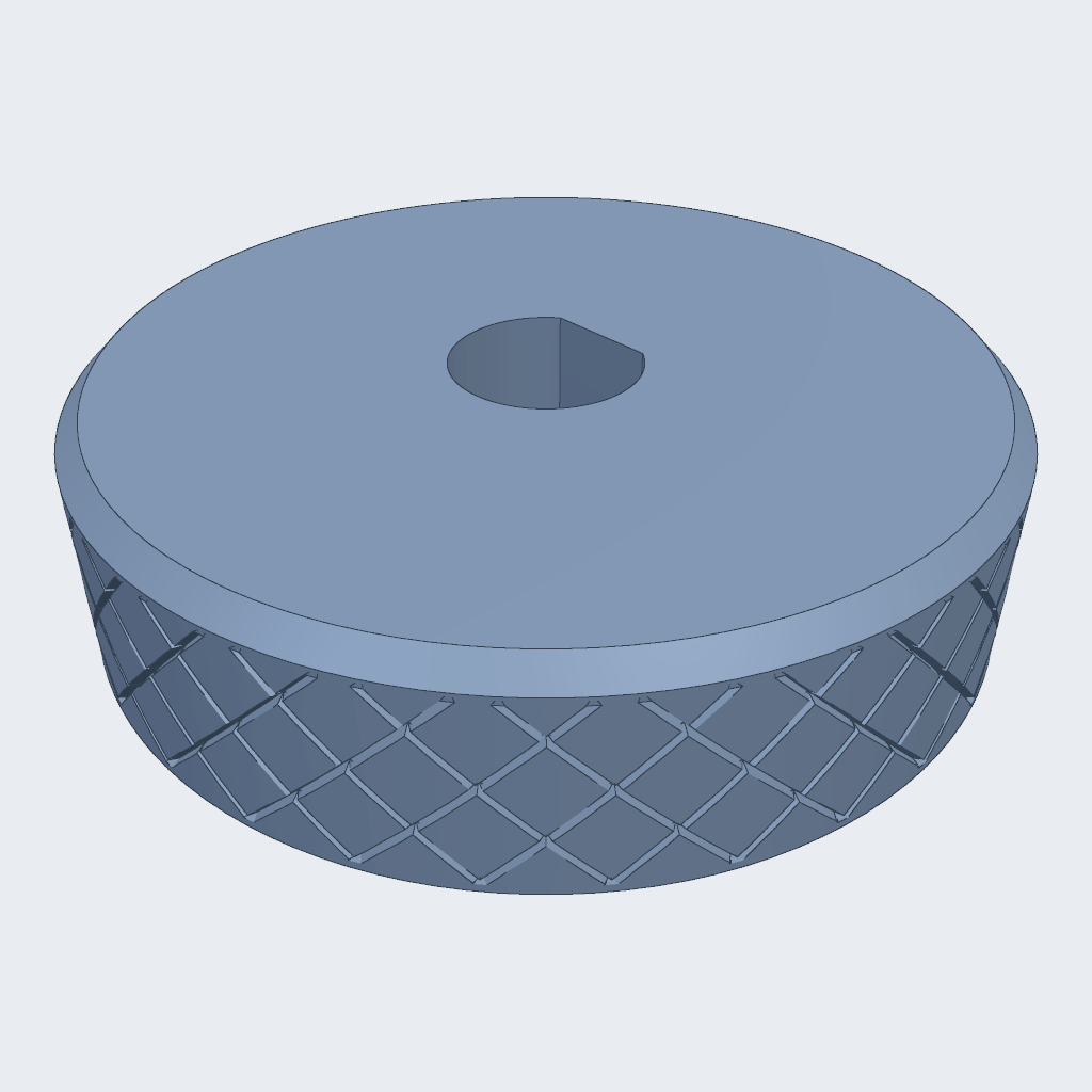 Sonnet 5.5's Knob then widen, iso view